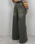 Haveone - Jeans maxi tasche verde militare