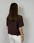 Haveone - Giacca Lady gessata moro