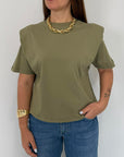 Dixie - Maglia con spalline verde