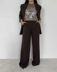 Haveone - Pantalone sartoriale moro