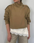 Haveone - Bomber in cotone con collo