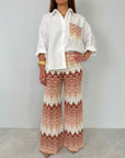 Tensione In - Pantalone fantasia onde