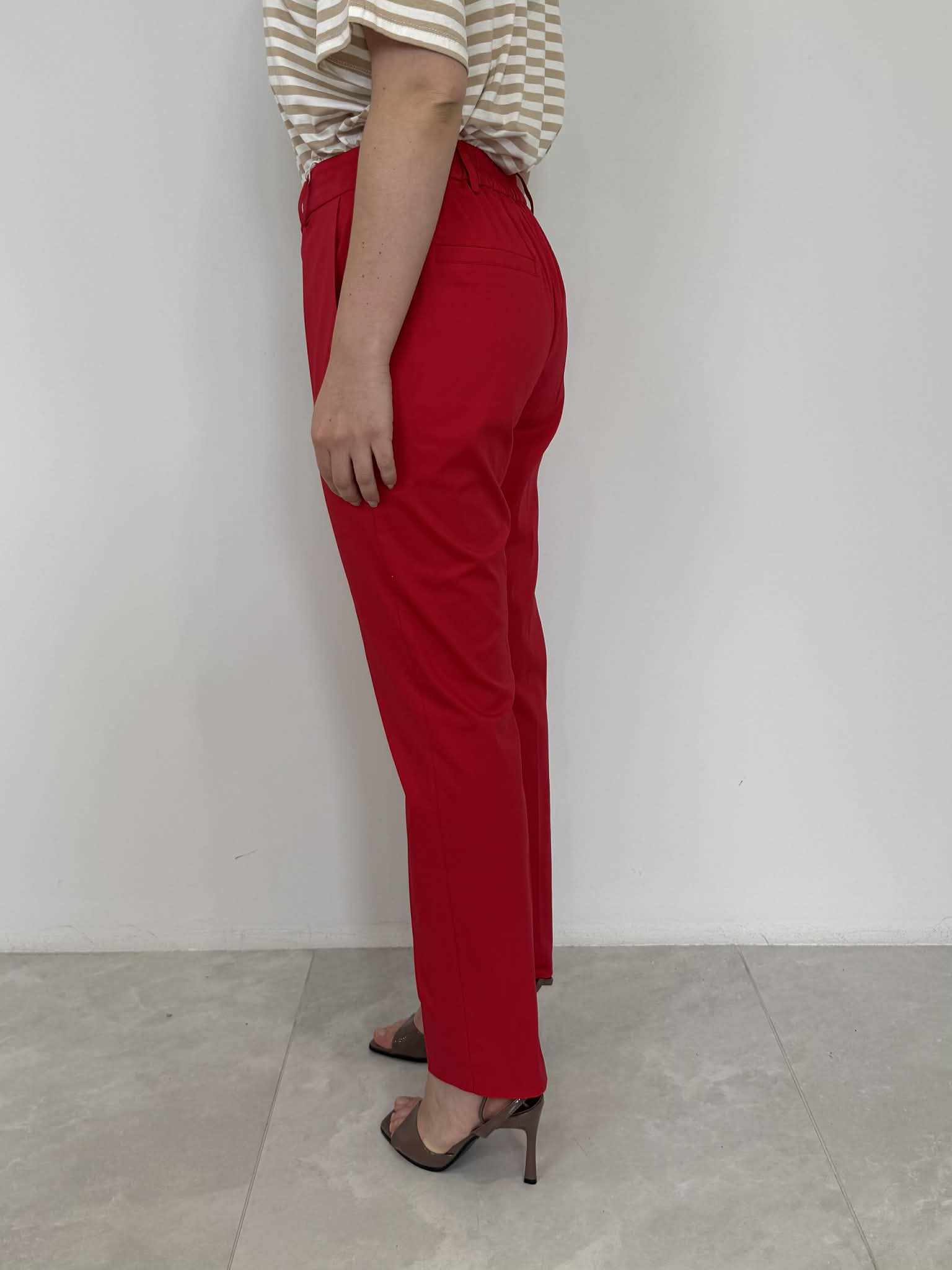 Motel - Pantalone chino in cotone rosso