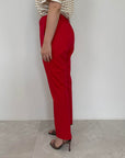 Motel - Pantalone chino in cotone rosso