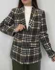 SusyMix - Giacca/cappotto check verde