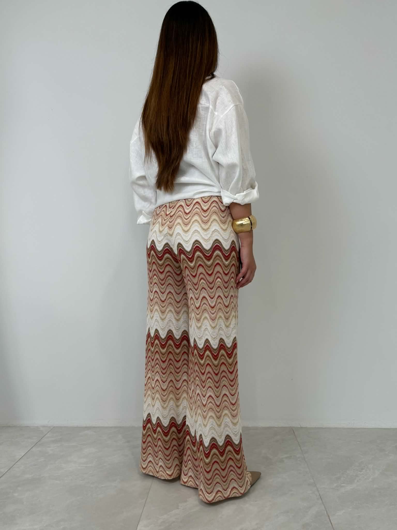 Tensione In - Pantalone fantasia onde