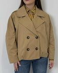 Haveone - Trench corto beige