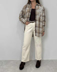 Tensione In - Pantalone a sigaretta panna
