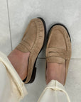 Mocassino sabot in ecocamoscio