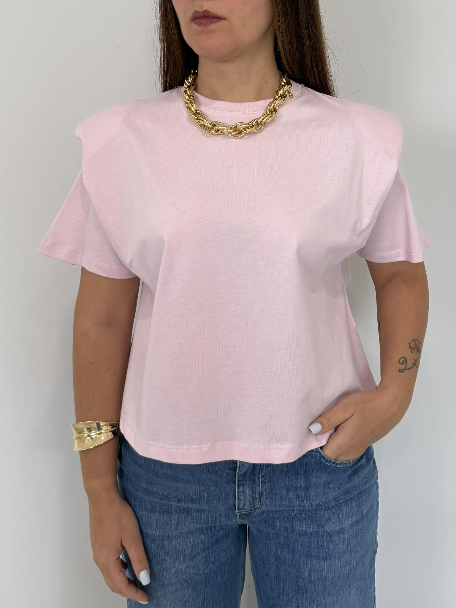Dixie - Maglia con spalline rosa