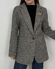 SusyMix - Giacca/cappotto spigata nera