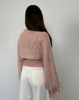 Tensione In - Blusa in chiffon rosa