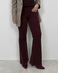 Tensione In - Pantalone in velluto millerighe bordeaux