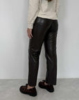 Tensione In - Pantalone similpelle sigaretta moro