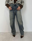 SusyMix - Jeans barrel fascia laterale