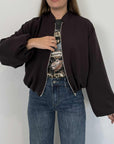 SusyMix - Bomber in tessuto moro