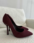 Decolletè suede bordeaux