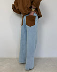 Tensione In - Jeans con tasca in suede